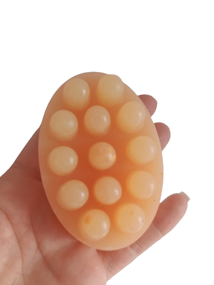 Jabón natural artesanal de papaya